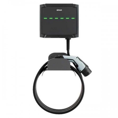 Cargador Vehículo Eléctrico SIMON SM34 Monofásico de 7,4 KW Manguera Tipo 2 de 5m
